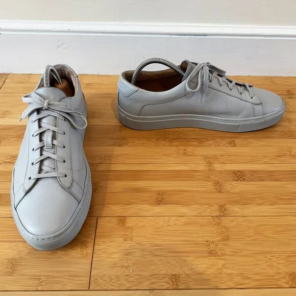 Men's Koio leather sneaker - light grey - size 11 - Picture 6 of 11